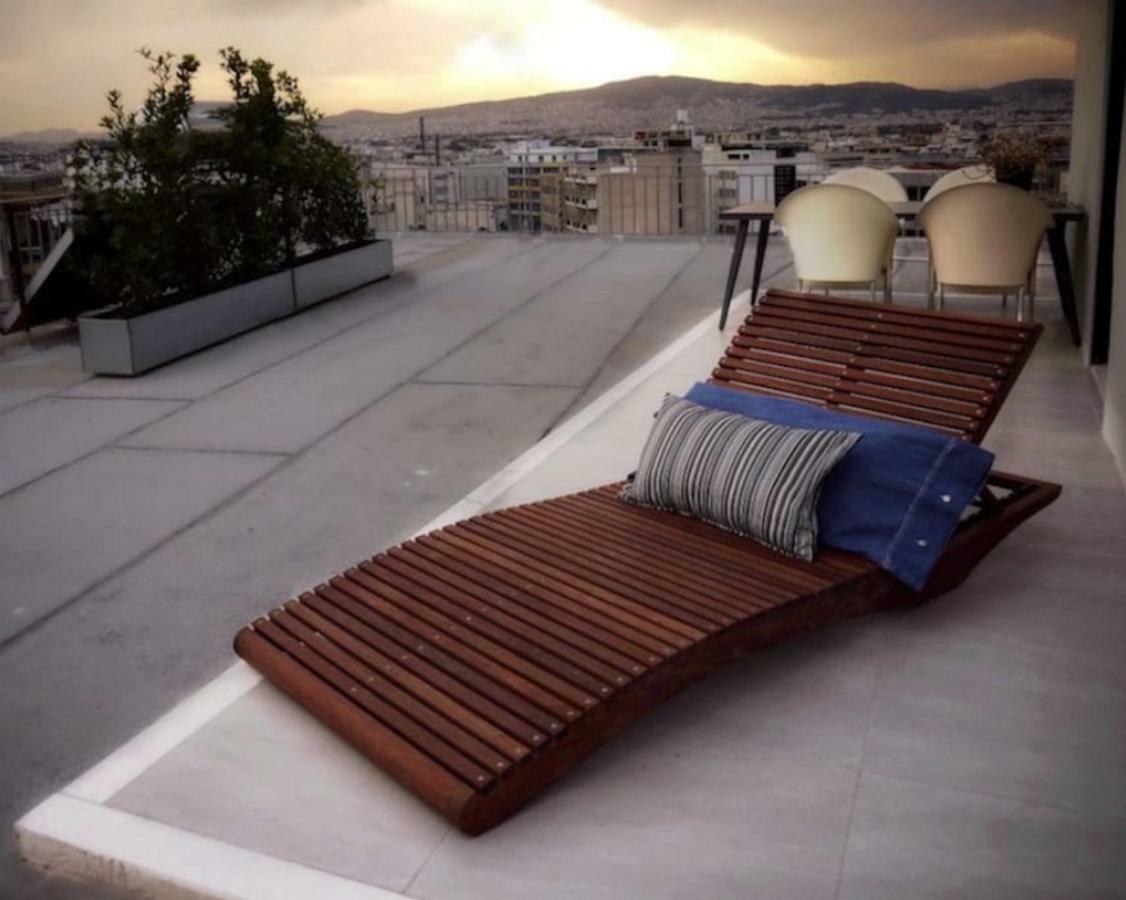 Stylish Penthouse With Acropolis And 360 View Appartement Athene Buitenkant foto