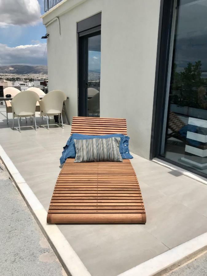 Stylish Penthouse With Acropolis And 360 View Appartement Athene Buitenkant foto